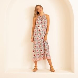 Natalie Martin Marlien Maxi Dress - Vintage flower game Xs